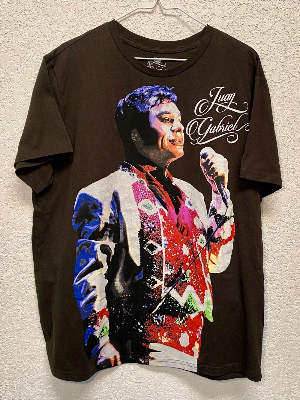 Juan Gabriel T-Shirt Men’s 2XL Black Short Sleeve Latino Heritage Tee Shirt